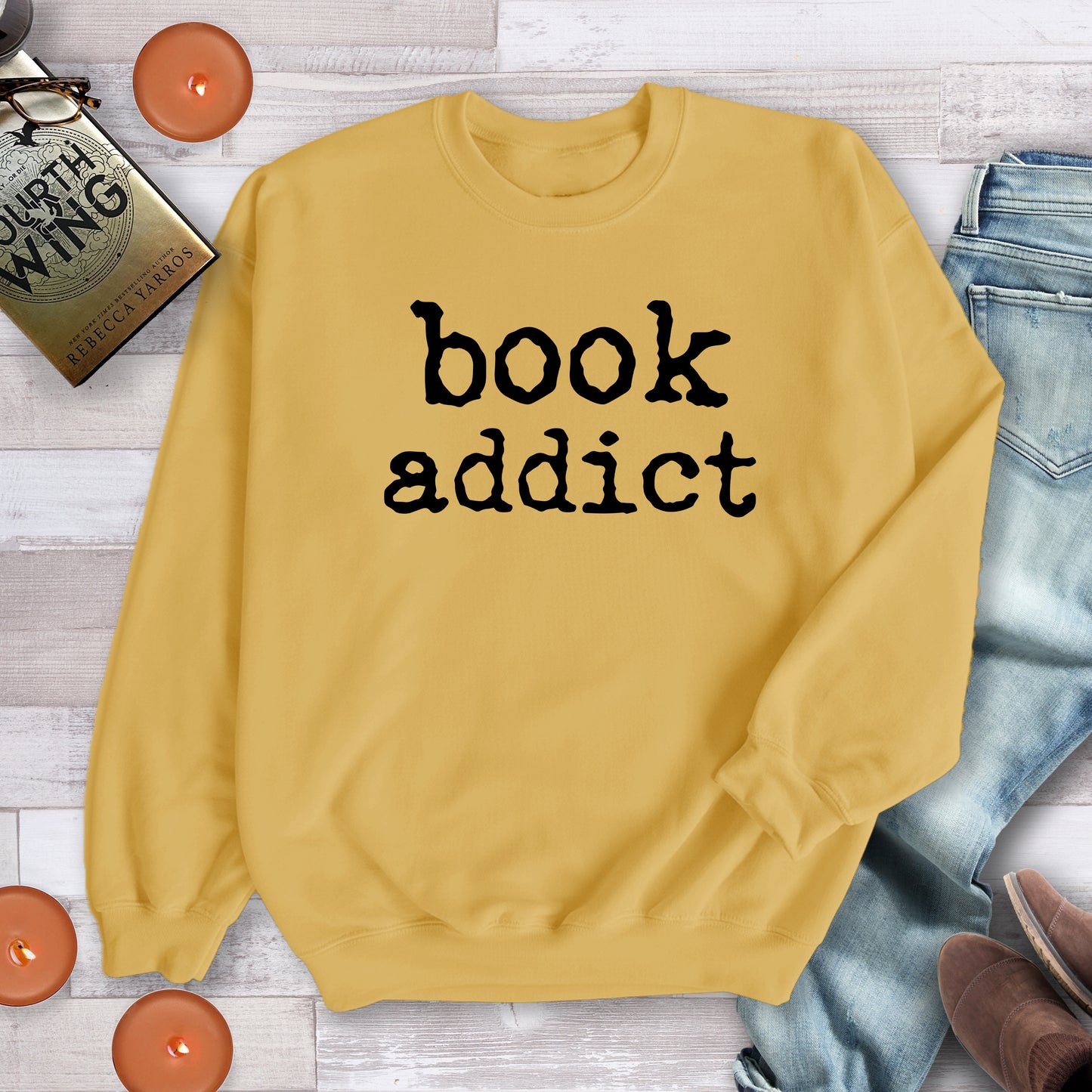 Book Addict Sweatshirt – Cozy Reading Crewneck or Hoodie for Book Lovers