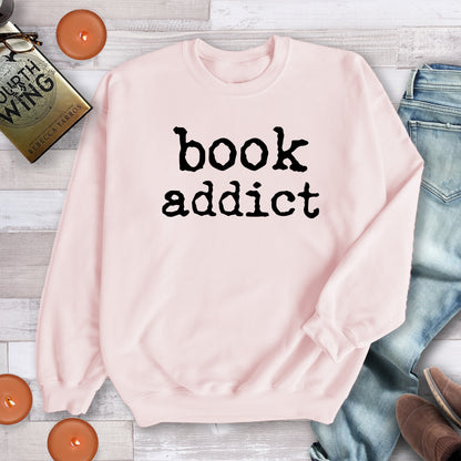 Book Addict Sweatshirt – Cozy Reading Crewneck or Hoodie for Book Lovers