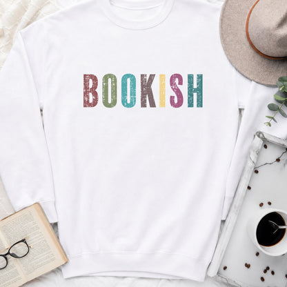 Bookish Sweatshirt or Hoodie, Retro Book Lover Crewneck