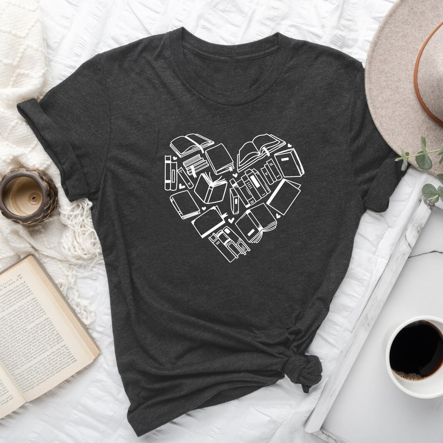 Book Love Graphic Tee | Valentines Reader Shirt
