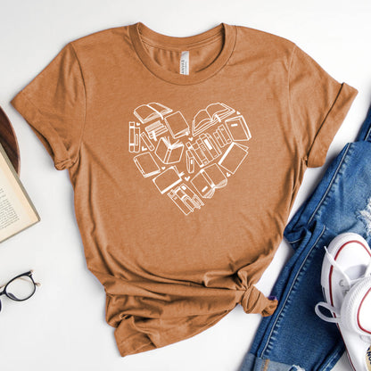Book Love Graphic Tee | Valentines Reader Shirt