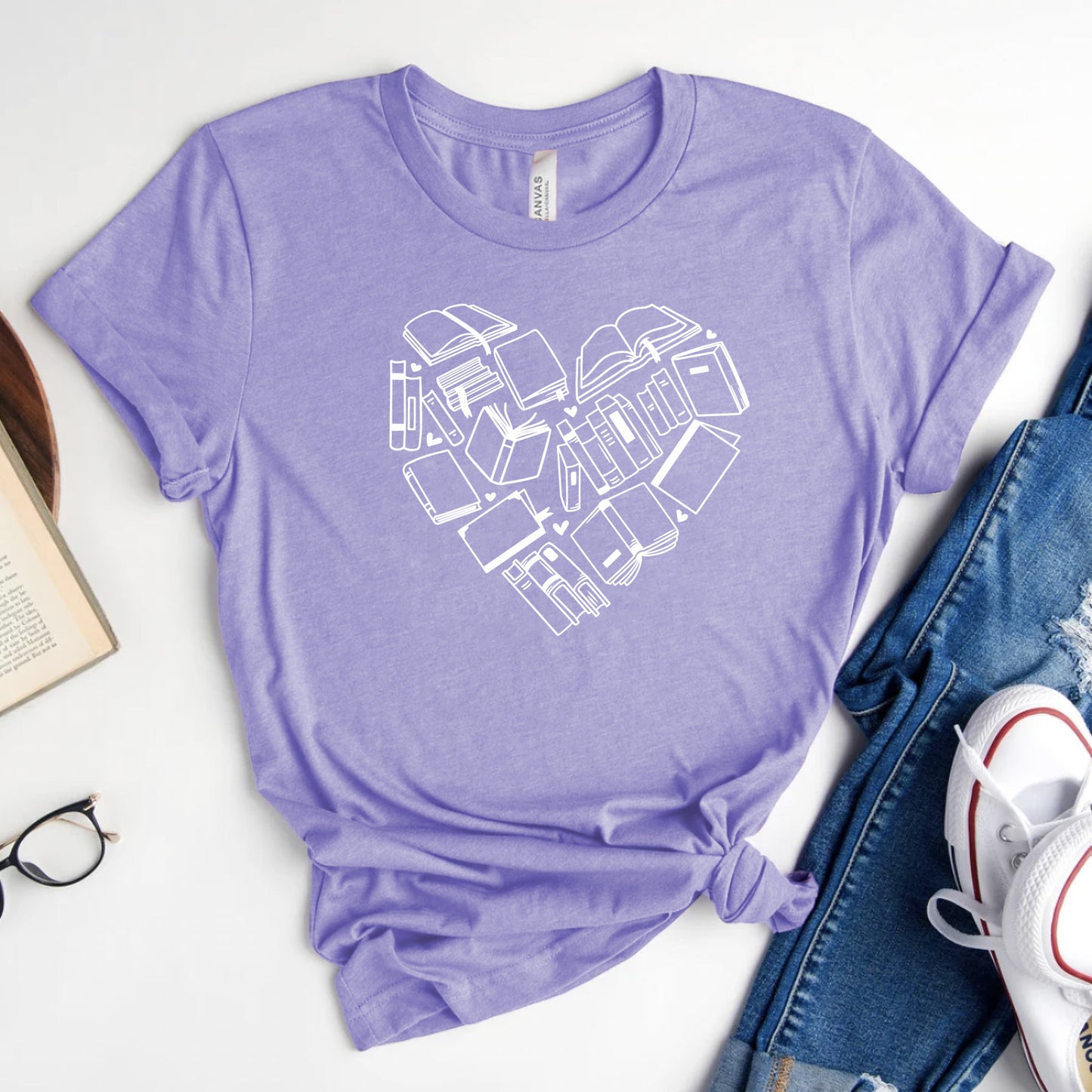 Book Love Graphic Tee | Valentines Reader Shirt