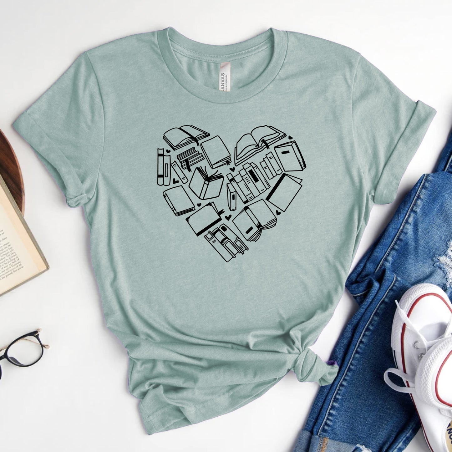 Book Love Graphic Tee | Valentines Reader Shirt