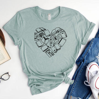 Book Love Graphic Tee | Valentines Reader Shirt