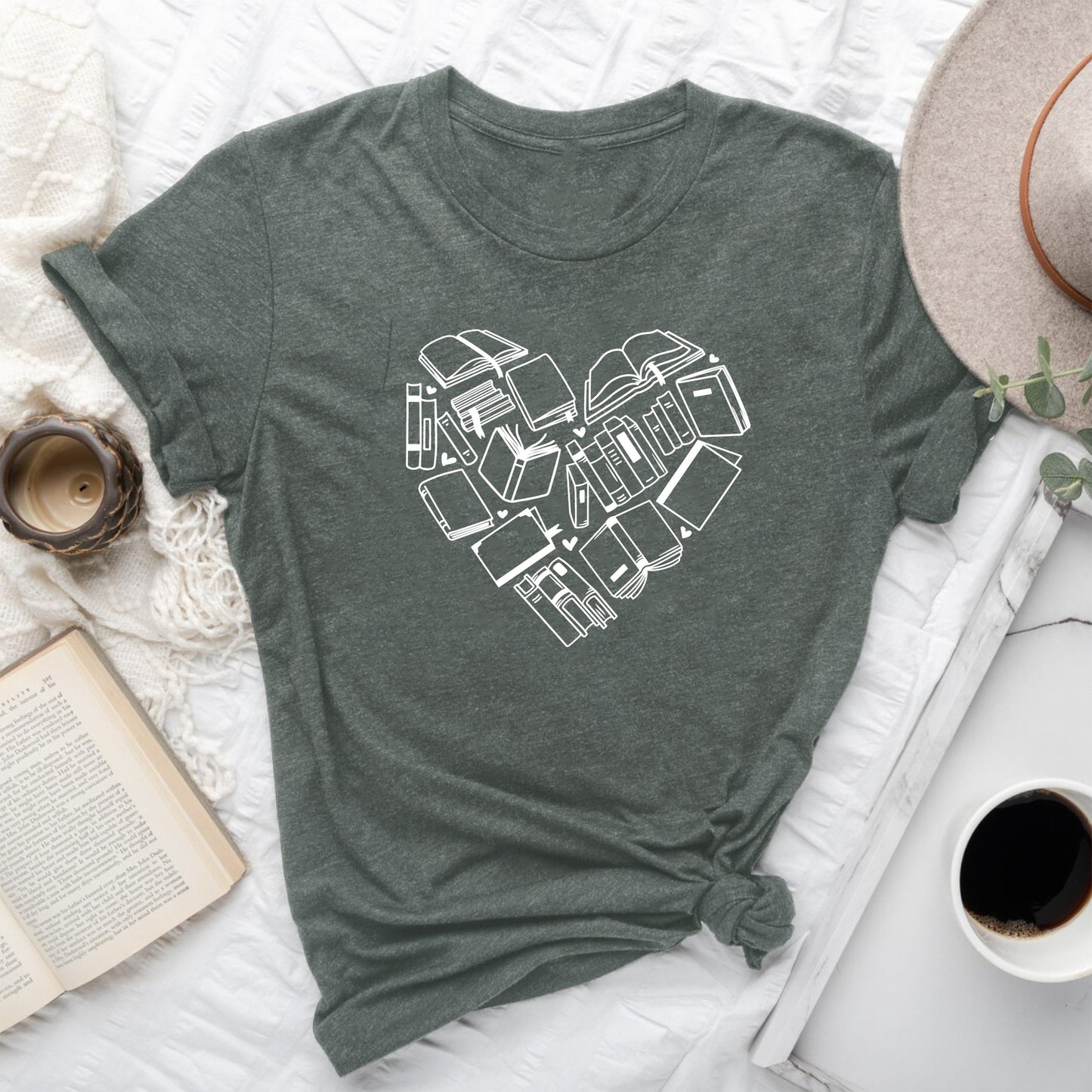 Book Love Graphic Tee | Valentines Reader Shirt