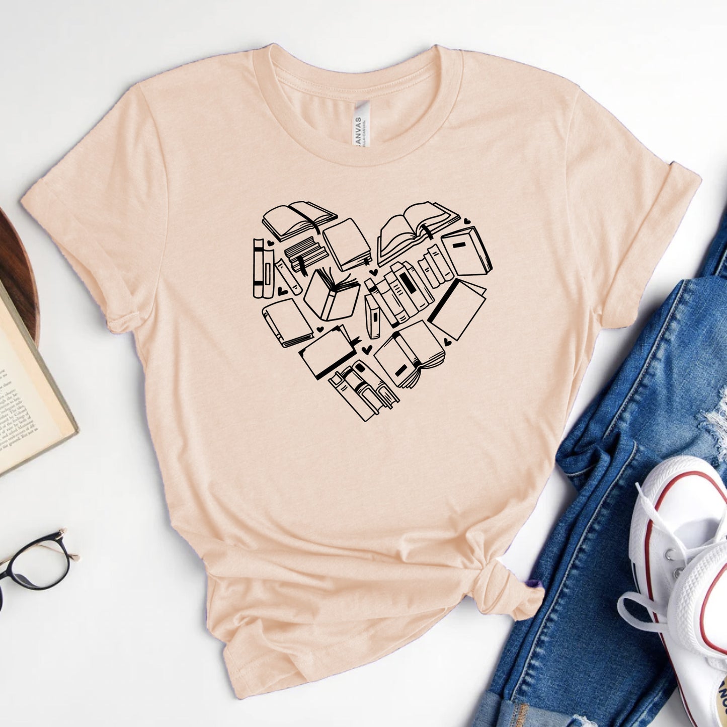 Book Love Graphic Tee | Valentines Reader Shirt