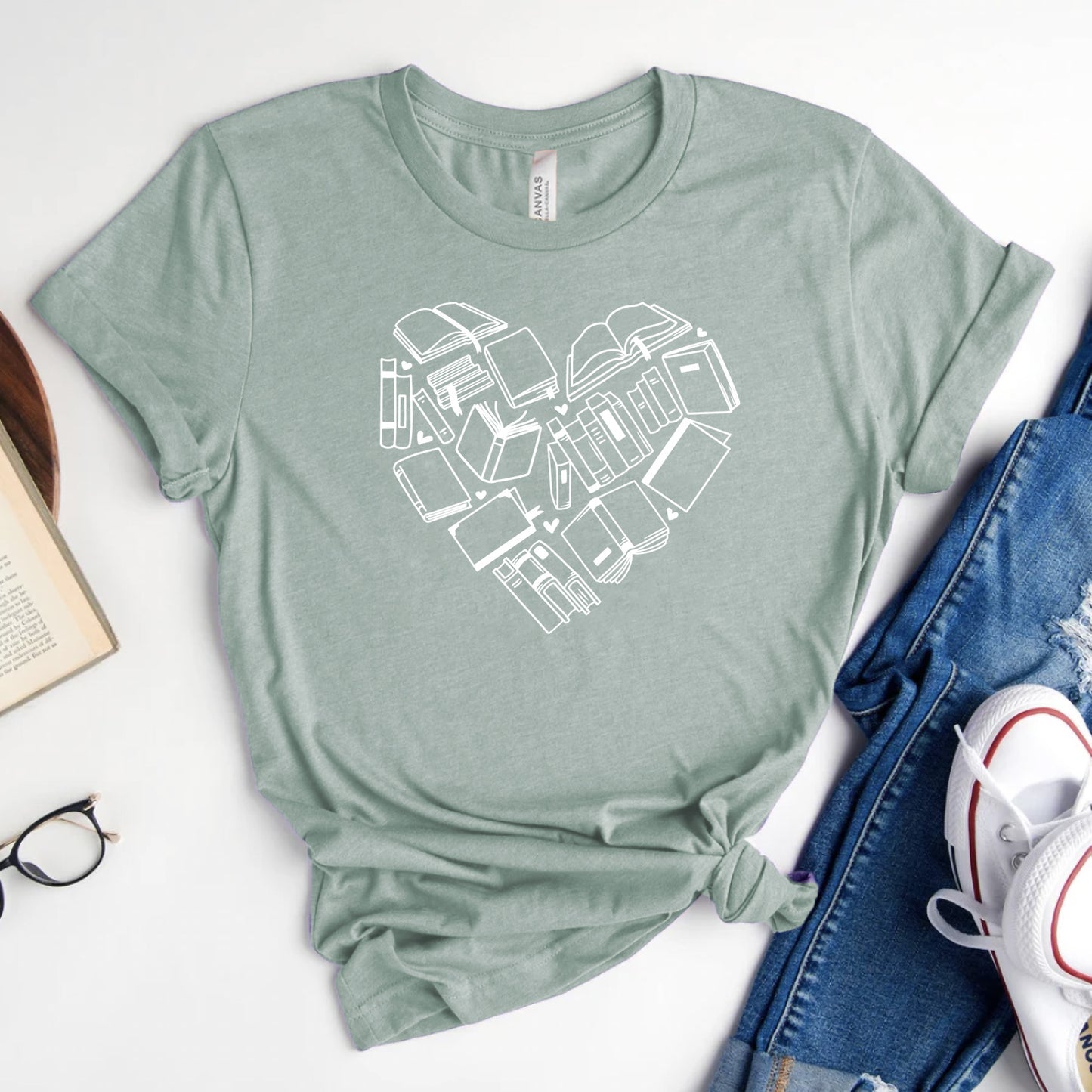 Book Love Graphic Tee | Valentines Reader Shirt