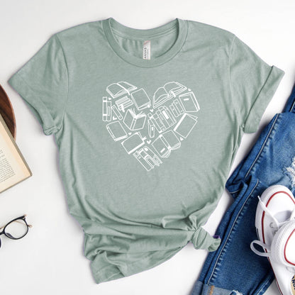 Book Love Graphic Tee | Valentines Reader Shirt