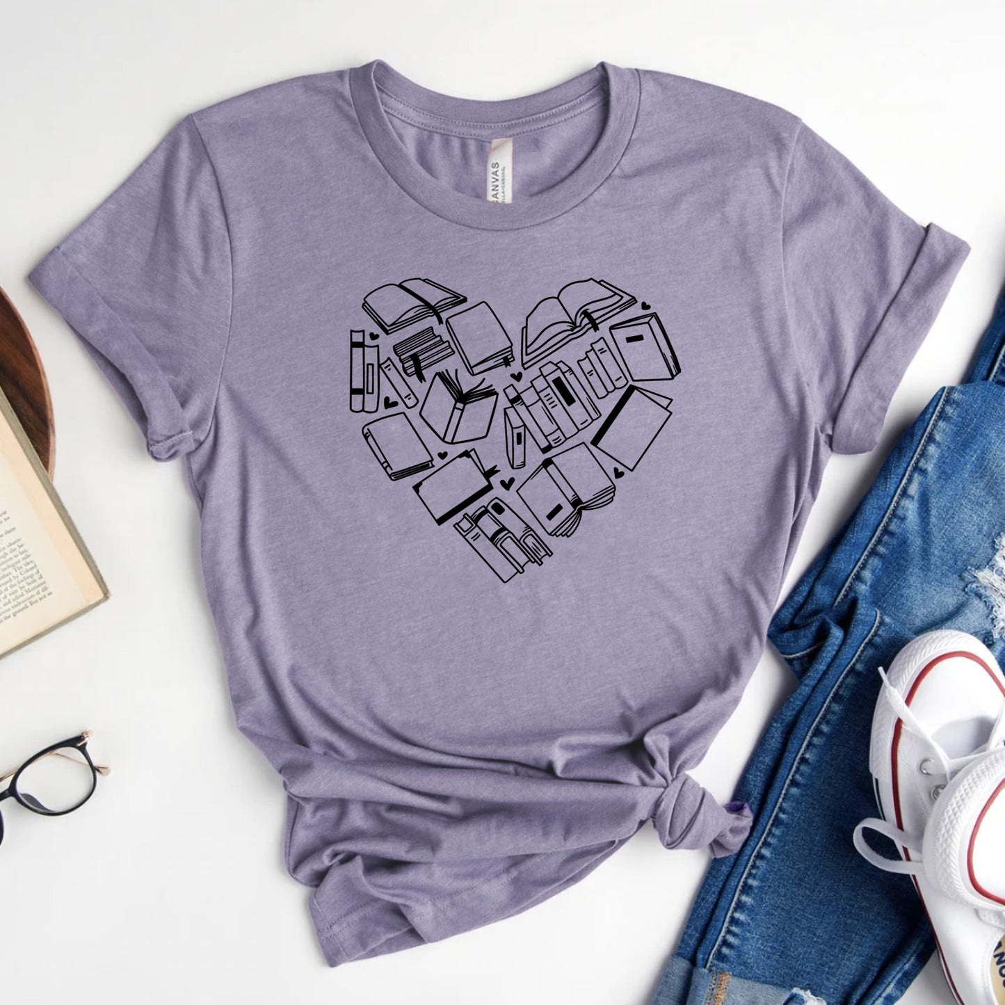 Book Love Graphic Tee | Valentines Reader Shirt