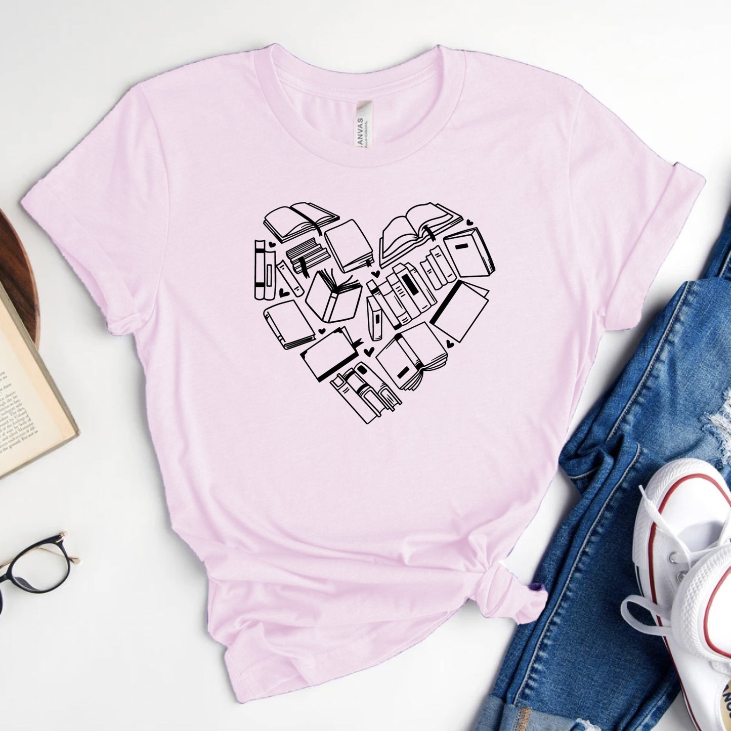 Book Love Graphic Tee | Valentines Reader Shirt