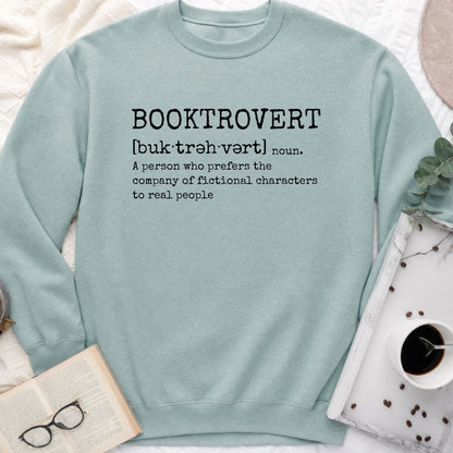 Booktrovert Sweatshirt | Introvert Book Lover Crewneck