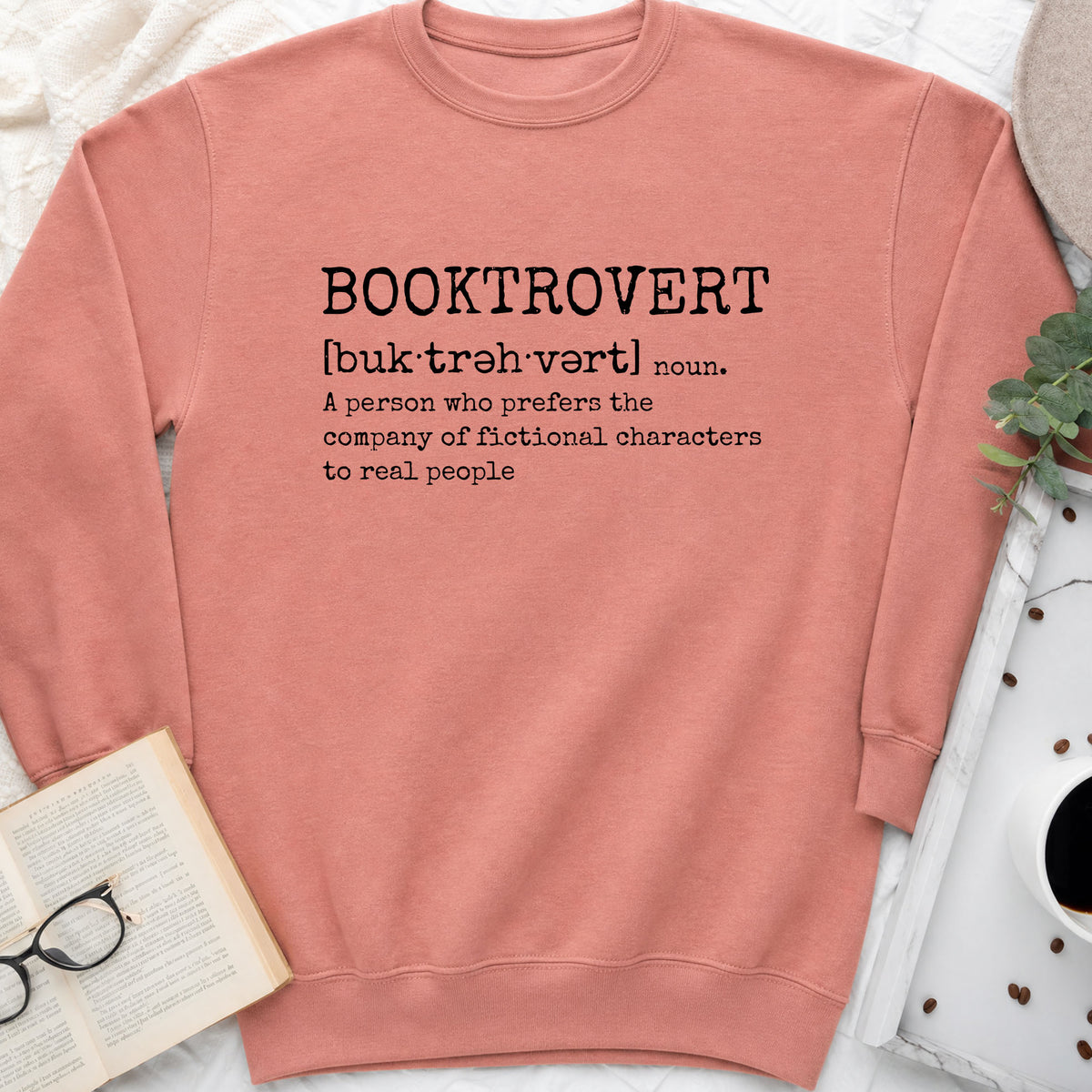 Booktrovert Sweatshirt | Introvert Book Lover Crewneck