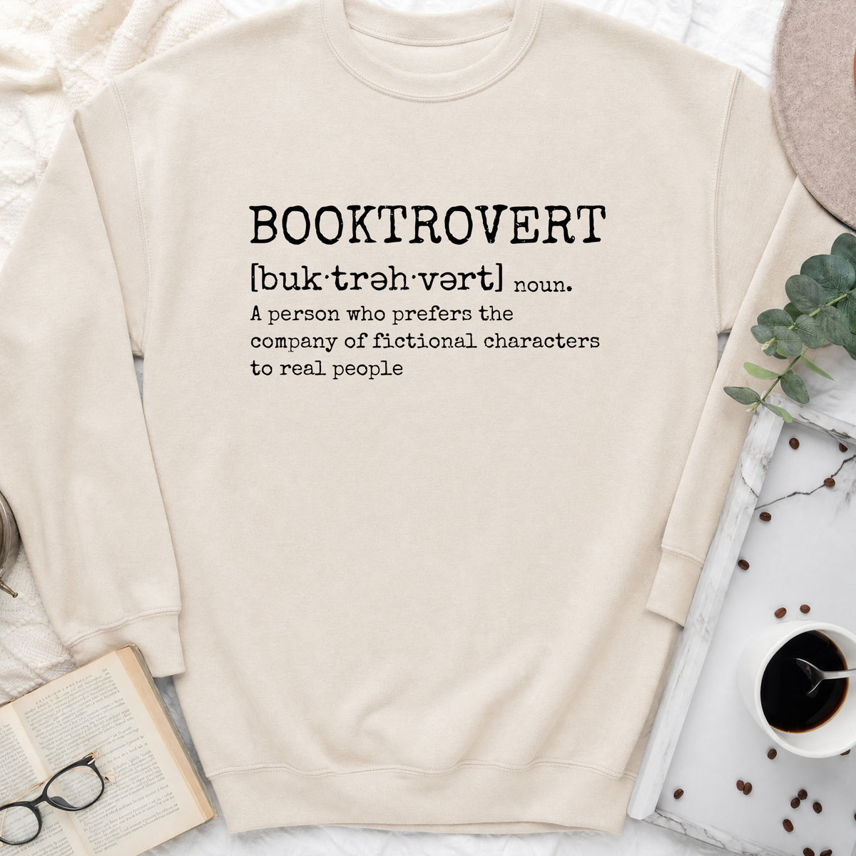 Booktrovert Sweatshirt | Introvert Book Lover Crewneck