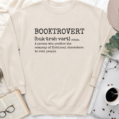 Booktrovert Sweatshirt | Introvert Book Lover Crewneck