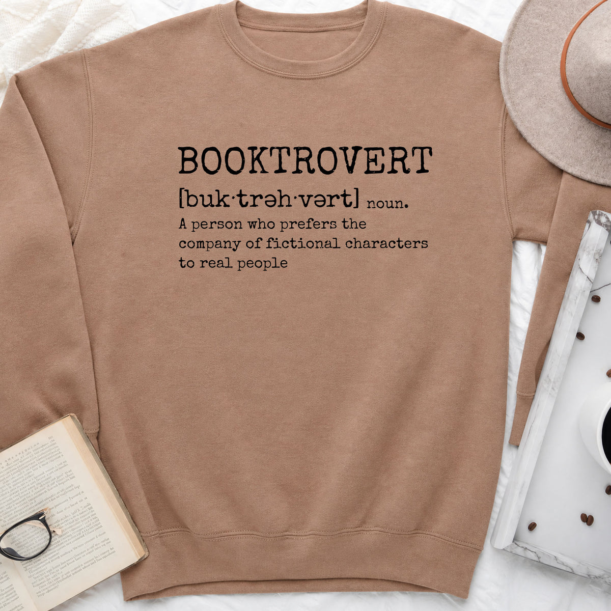 Booktrovert Sweatshirt | Introvert Book Lover Crewneck