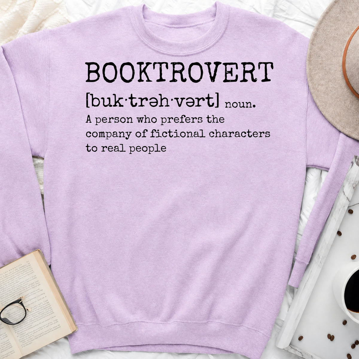 Booktrovert Sweatshirt | Introvert Book Lover Crewneck