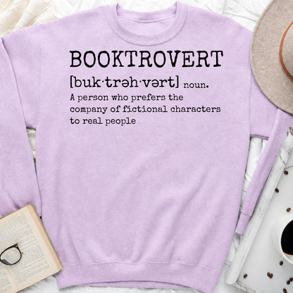 Booktrovert Sweatshirt | Introvert Book Lover Crewneck
