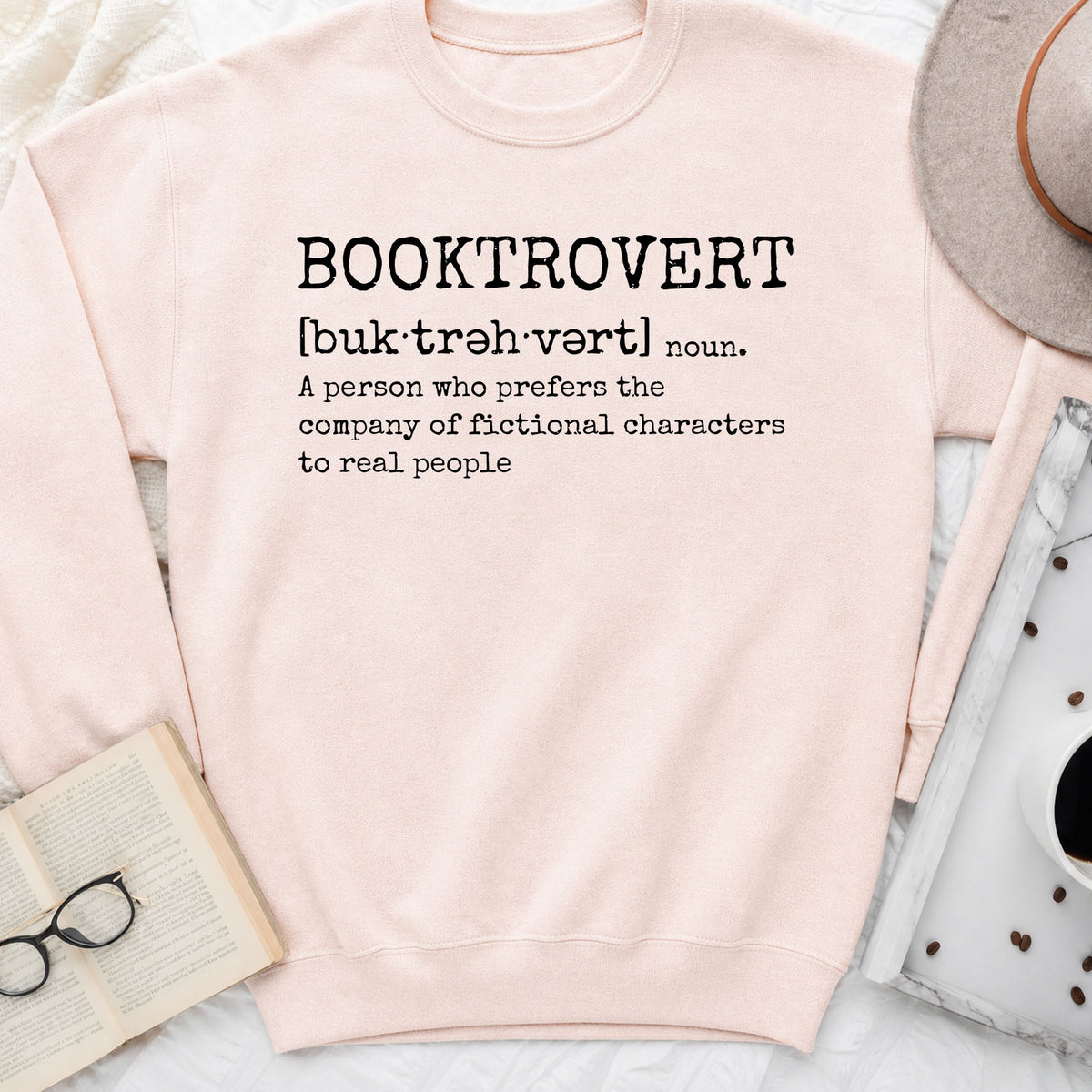 Booktrovert Sweatshirt | Introvert Book Lover Crewneck
