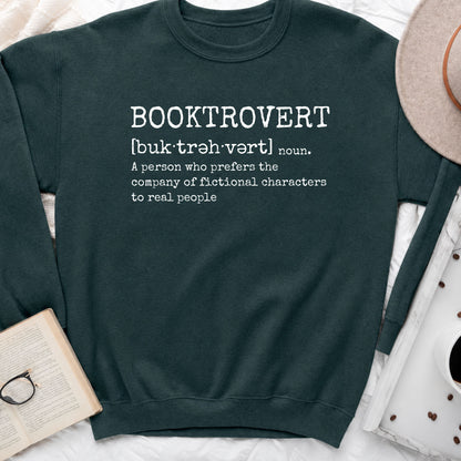 Booktrovert Sweatshirt | Introvert Book Lover Crewneck
