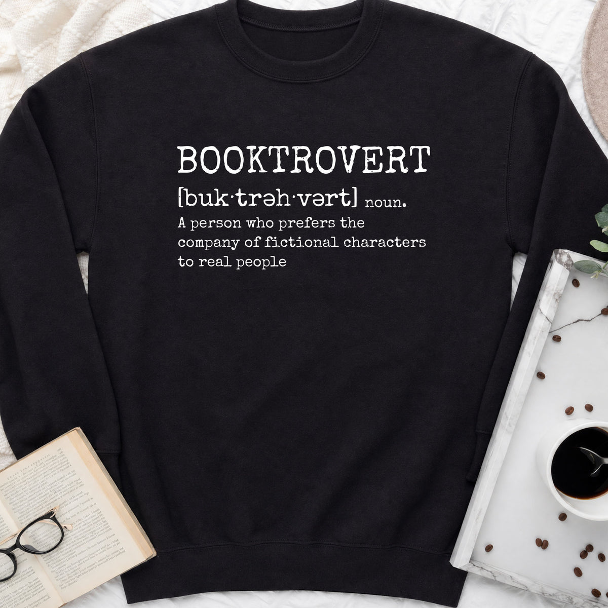 Booktrovert Sweatshirt | Introvert Book Lover Crewneck
