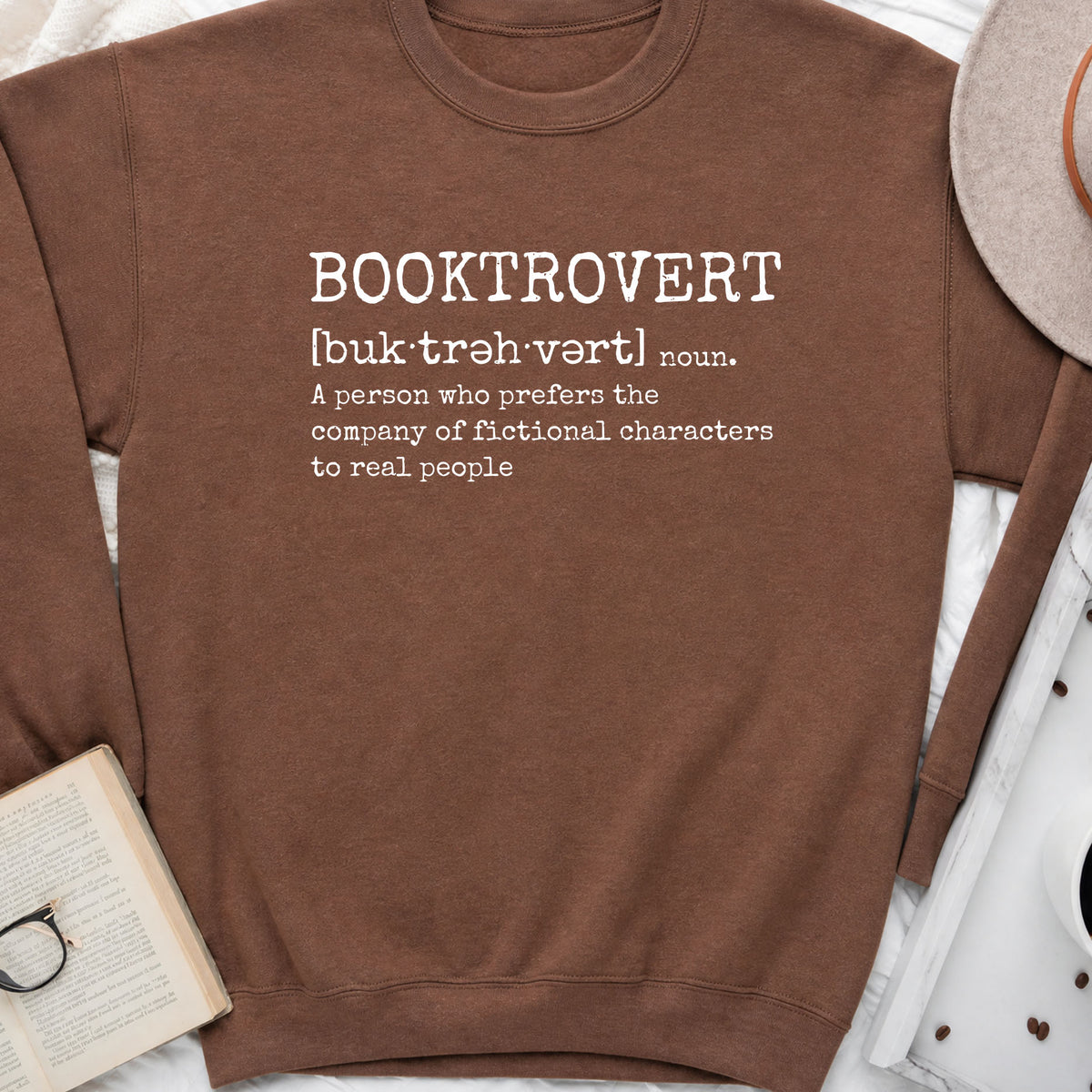 Booktrovert Sweatshirt | Introvert Book Lover Crewneck