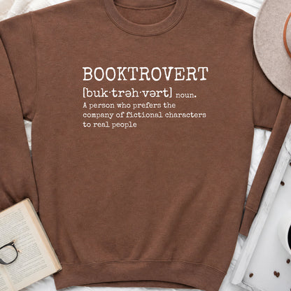Booktrovert Sweatshirt | Introvert Book Lover Crewneck