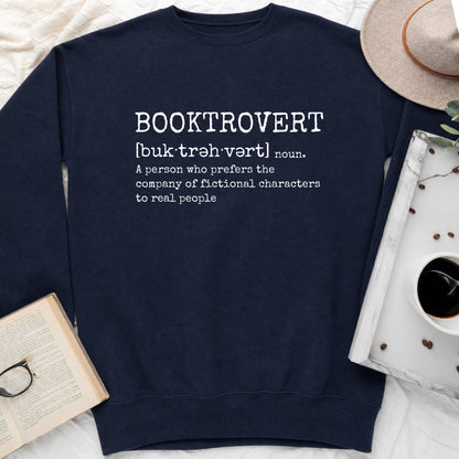Booktrovert Sweatshirt | Introvert Book Lover Crewneck