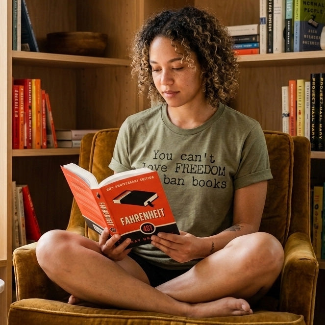 You Can't Love Freedom and Ban Books — Reading Advocacy Tee