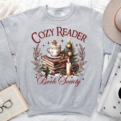 Cozy Reader Book Society – Christmas Sweatshirt