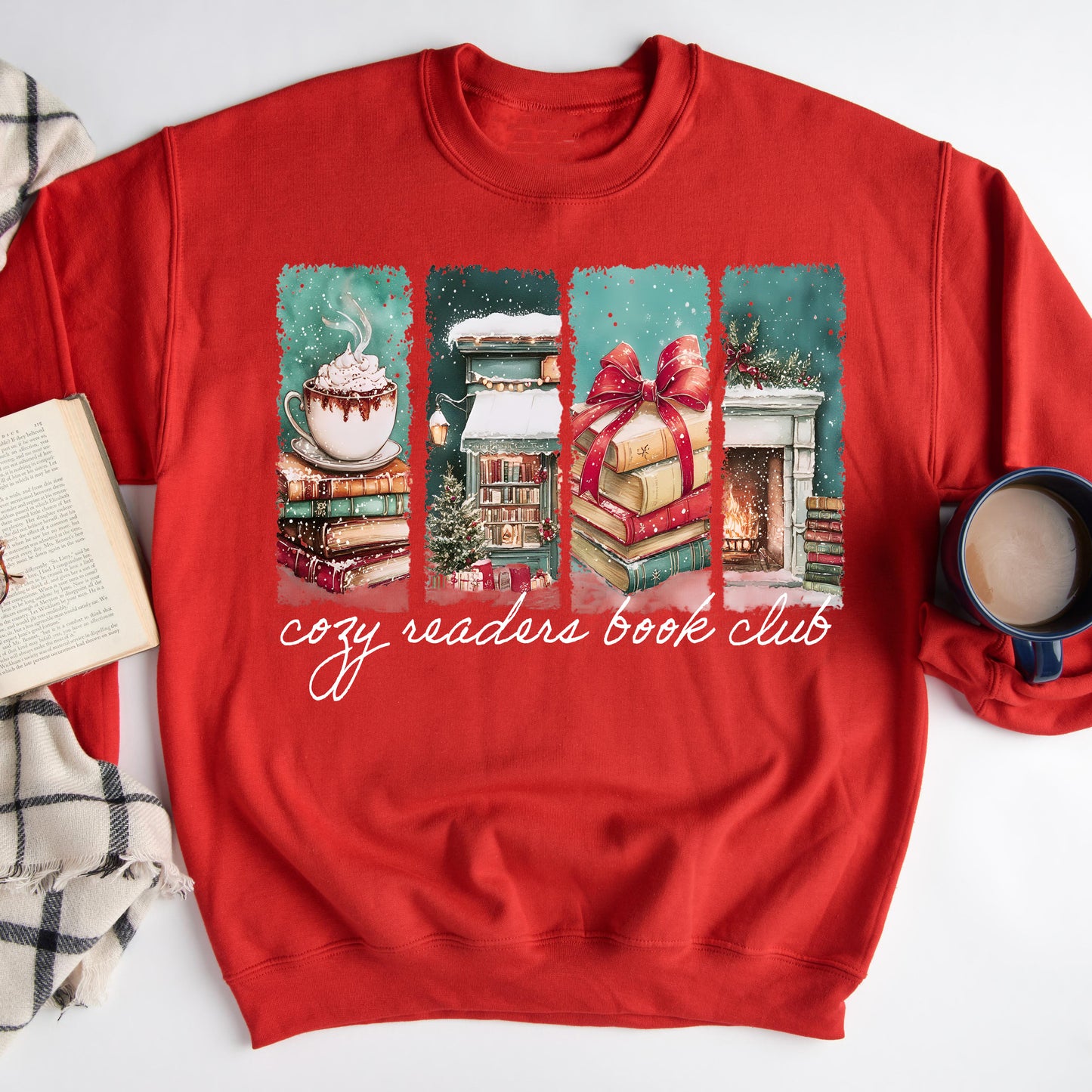 Cozy Readers Book Club Holiday Sweatshirt