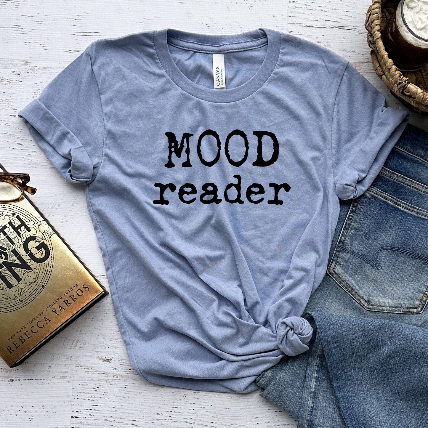 Mood Reader Tee – Bookish T-Shirt for Readers