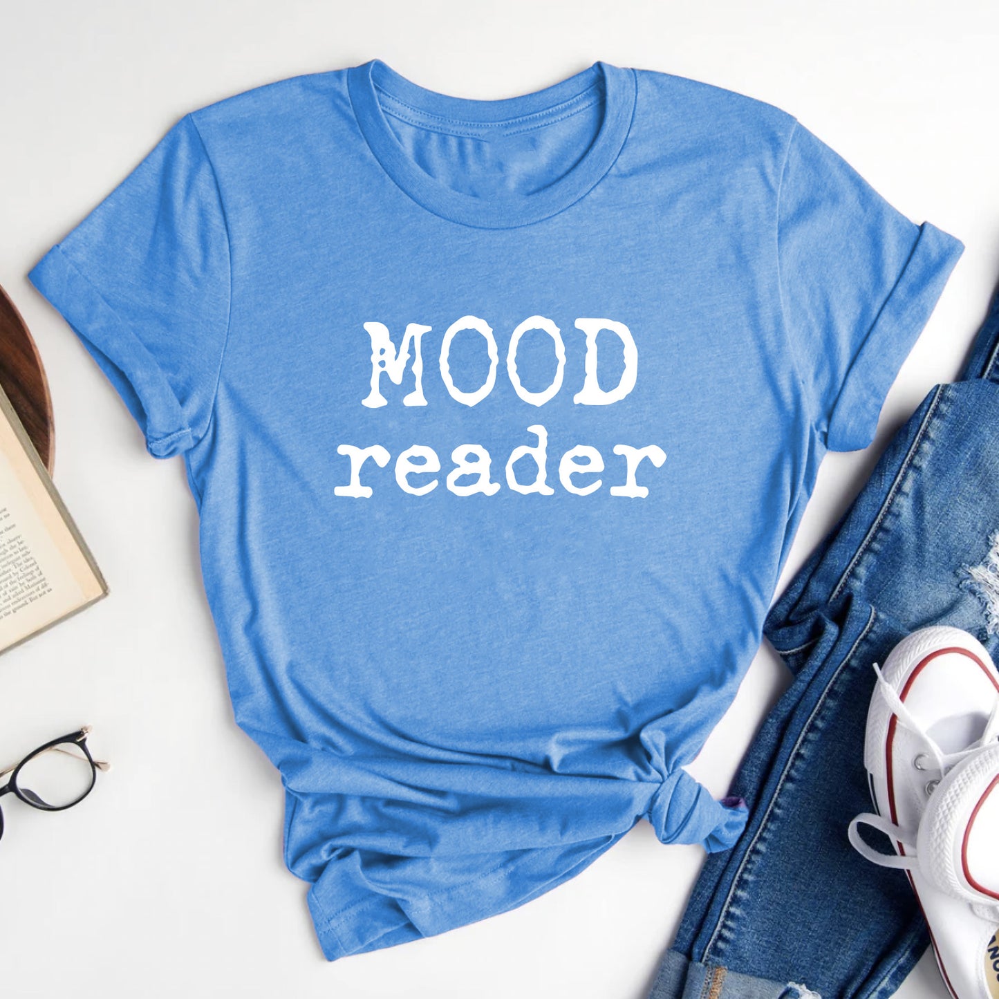 Mood Reader Tee – Bookish T-Shirt for Readers