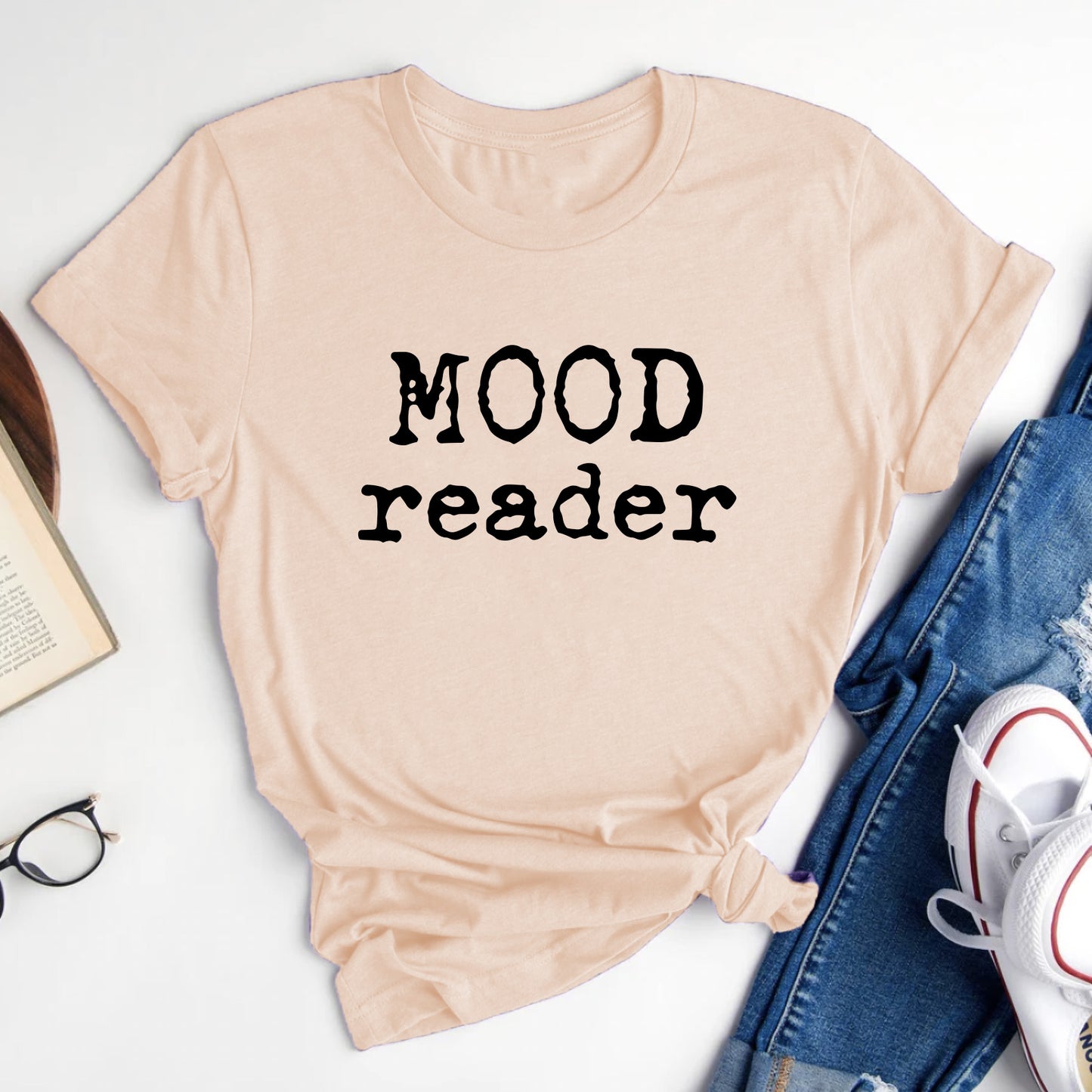 Mood Reader Tee – Bookish T-Shirt for Readers