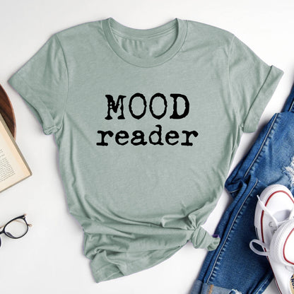 Mood Reader Tee – Bookish T-Shirt for Readers