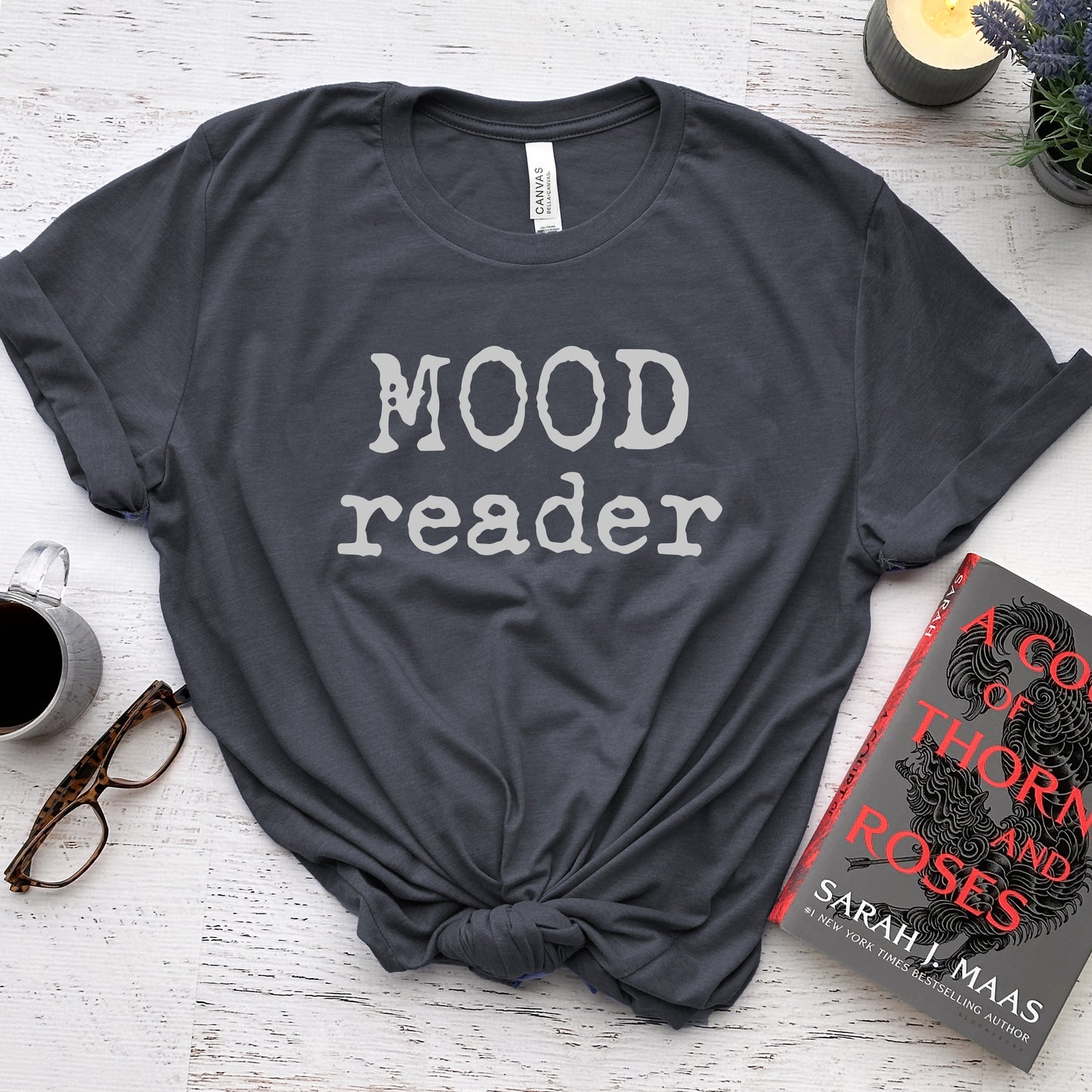 Mood Reader Tee – Bookish T-Shirt for Readers