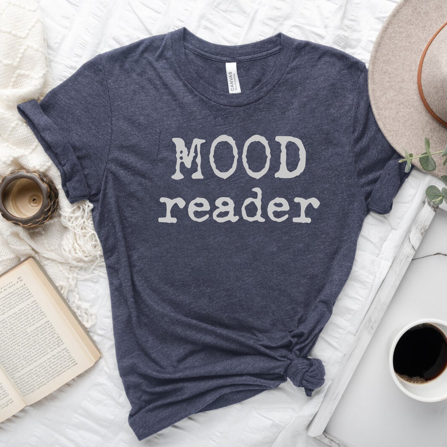 Mood Reader Tee – Bookish T-Shirt for Readers