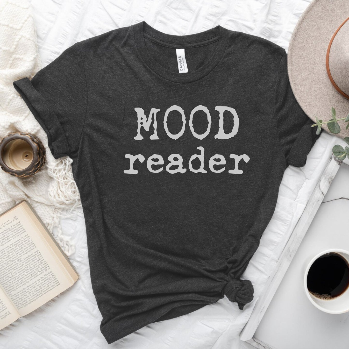Mood Reader Tee – Bookish T-Shirt for Readers
