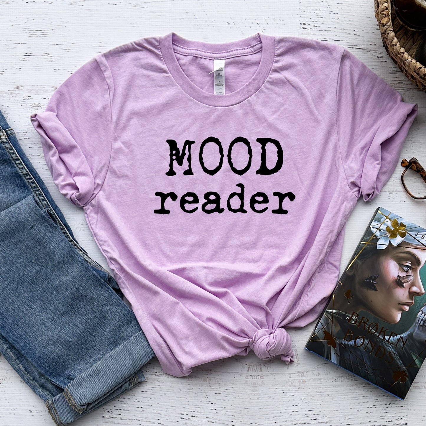 Mood Reader Tee – Bookish T-Shirt for Readers