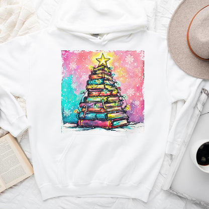 Neon Book Tree – Christmas Sweatshirt