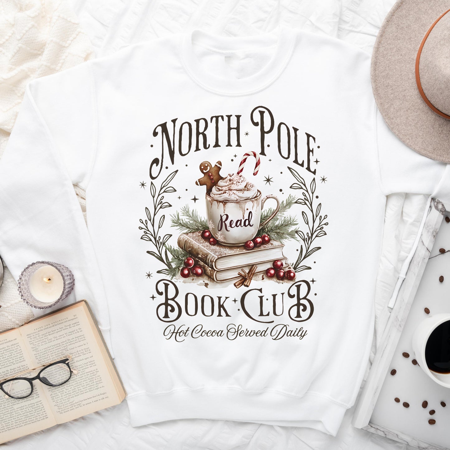 North Pole Book Club – Christmas Sweatshirt