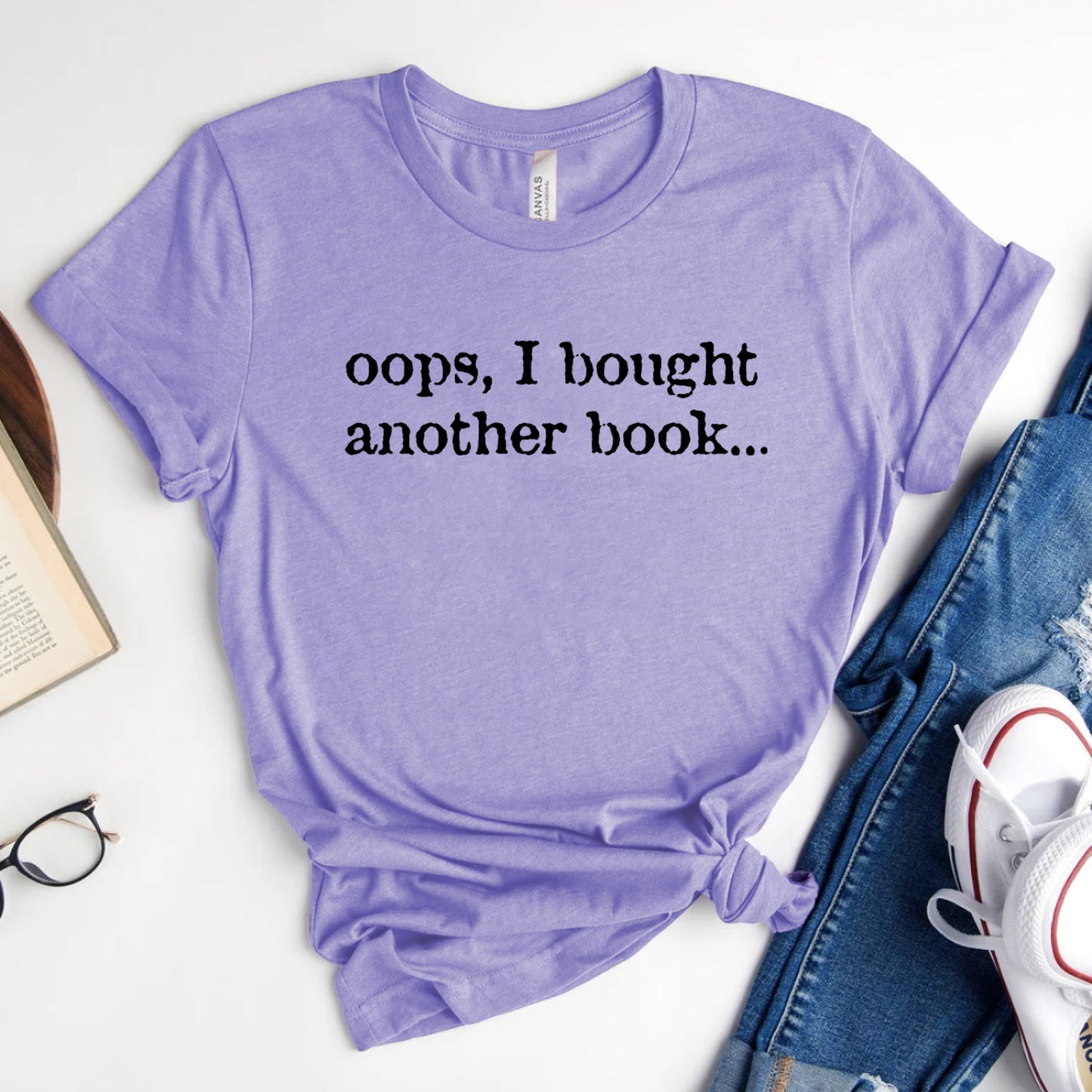 Oops, I Bought Another Book T-Shirt | Book Lover Graphic Tee
