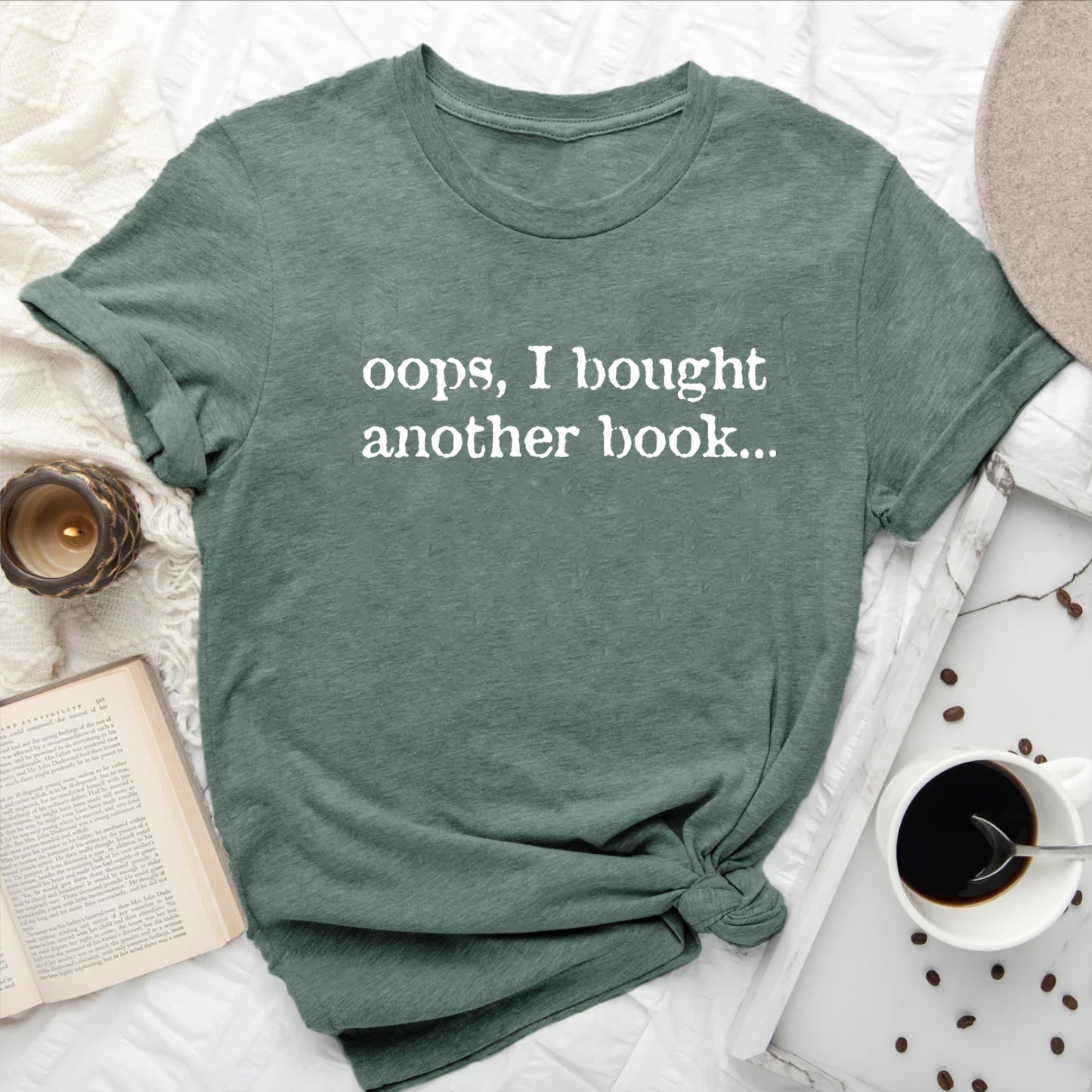 Oops, I Bought Another Book T-Shirt | Book Lover Graphic Tee