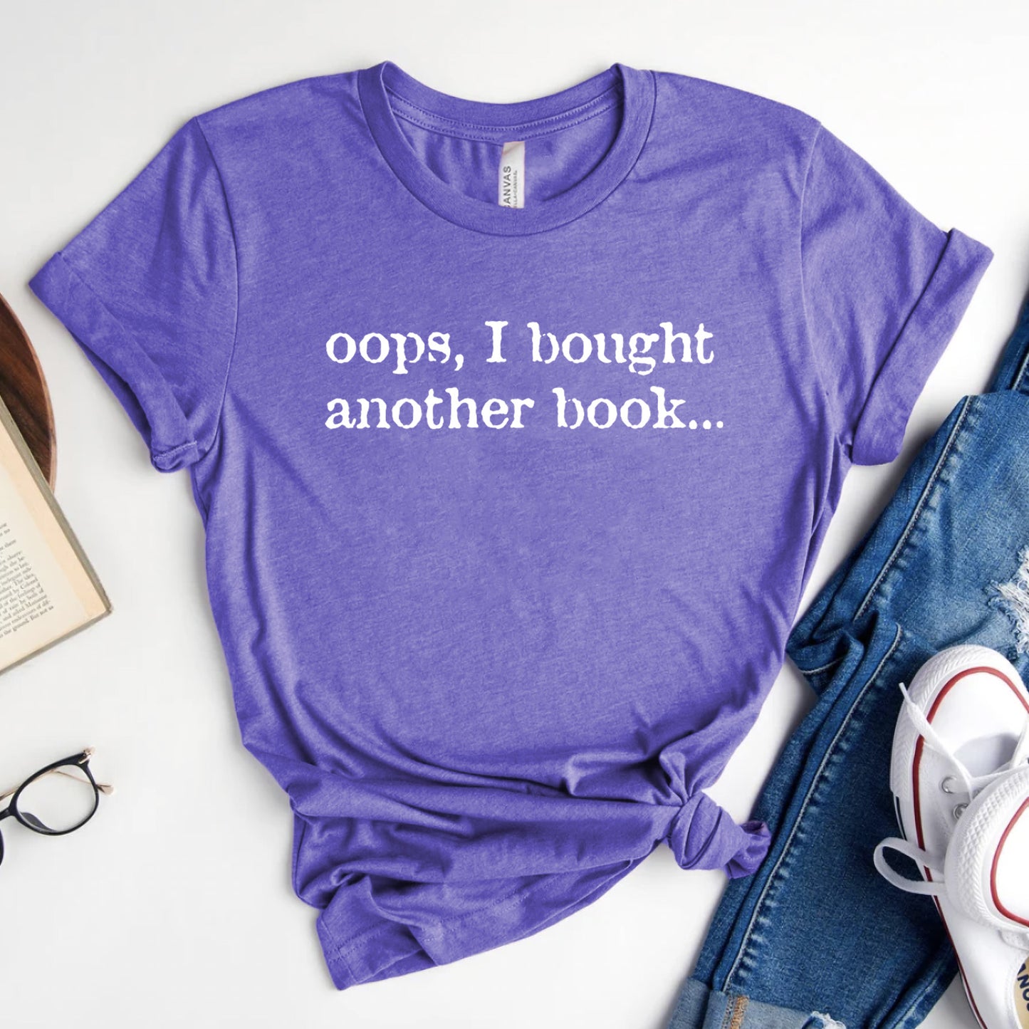 Oops, I Bought Another Book T-Shirt | Book Lover Graphic Tee