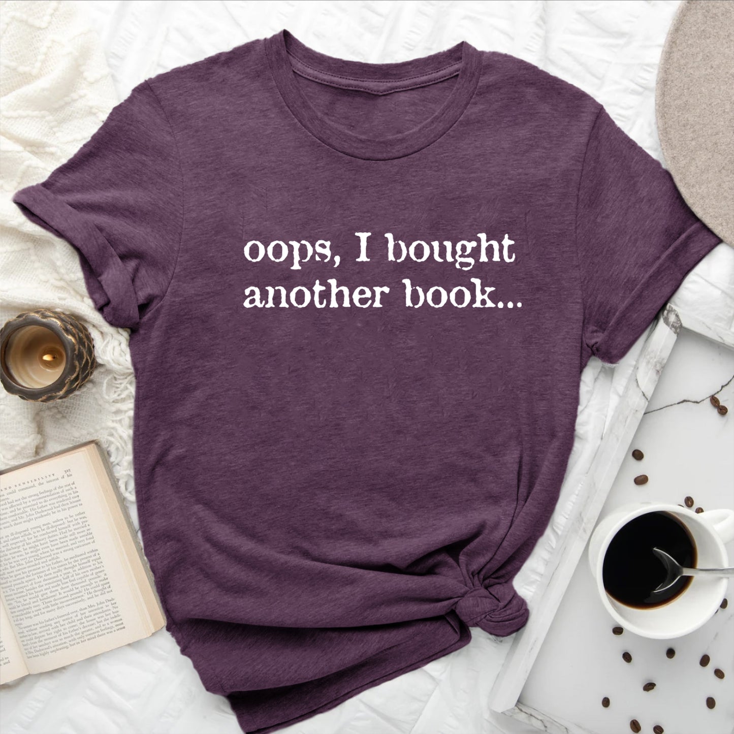 Oops, I Bought Another Book T-Shirt | Book Lover Graphic Tee