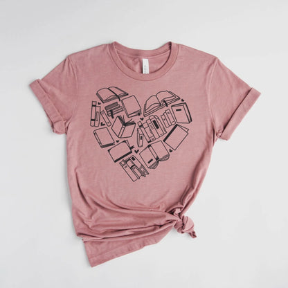 Book Love Graphic Tee | Valentines Reader Shirt