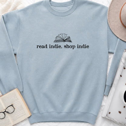 Read Indie Shop Indie Sweatshirt or Hoodie, Indie Bookstore Crewneck