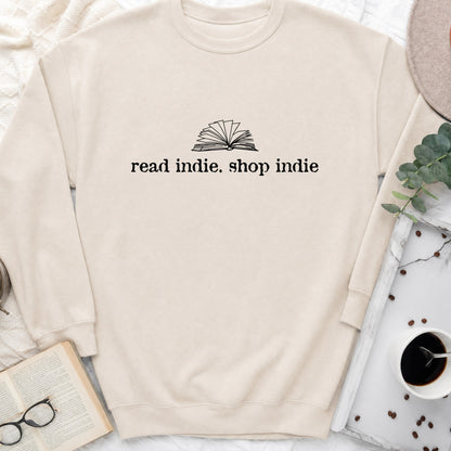 Read Indie Shop Indie Sweatshirt or Hoodie, Indie Bookstore Crewneck