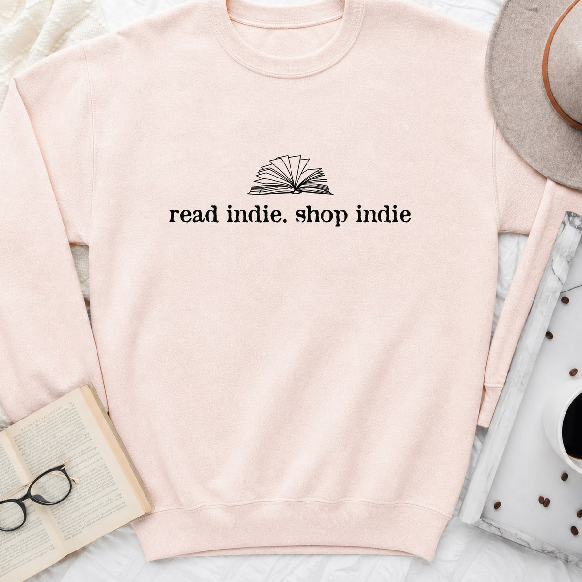 Read Indie Shop Indie Sweatshirt or Hoodie, Indie Bookstore Crewneck