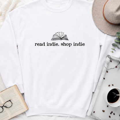Read Indie Shop Indie Sweatshirt or Hoodie, Indie Bookstore Crewneck
