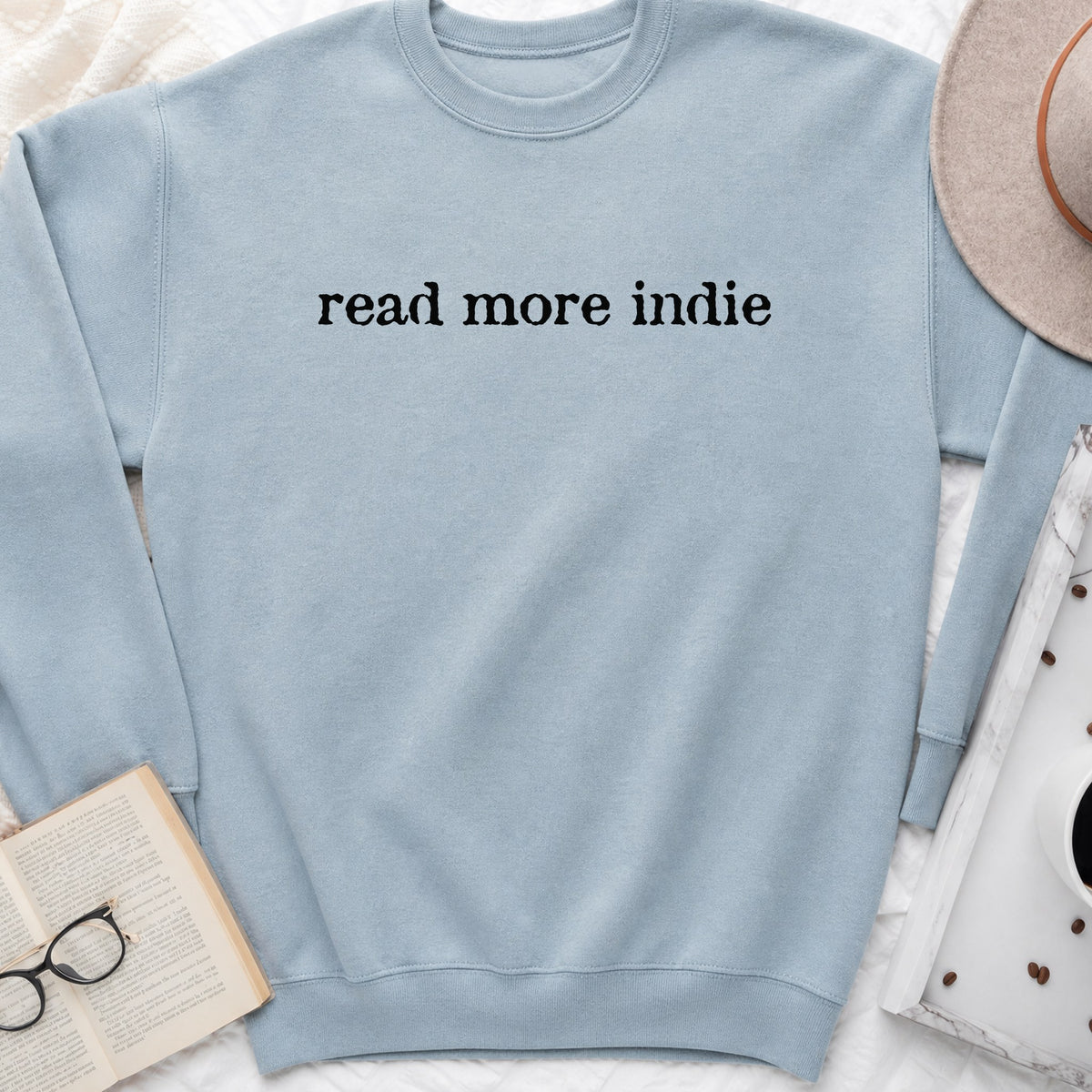 Read More Indie Sweatshirt or Hoodie, Indie Author Book Lover Crewneck